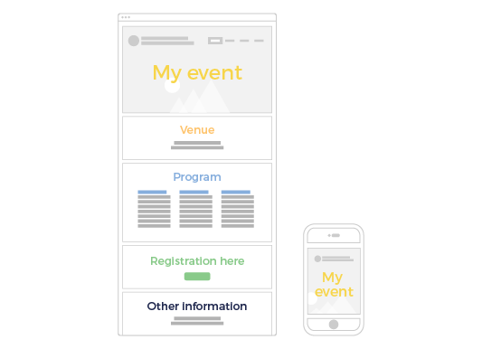 Launch the event Website and App